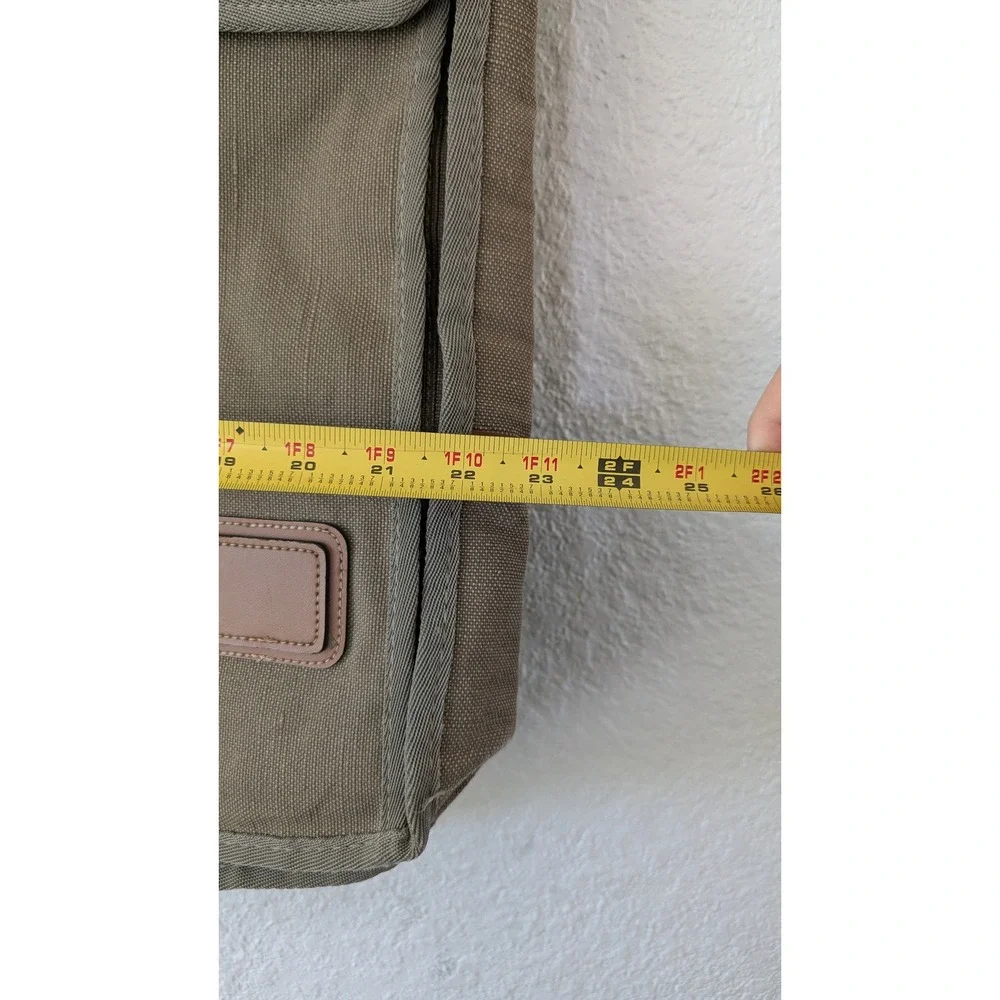 Palm Springs Luggage Collection Canvas Garment Bag Khaki Green Travel Carrier